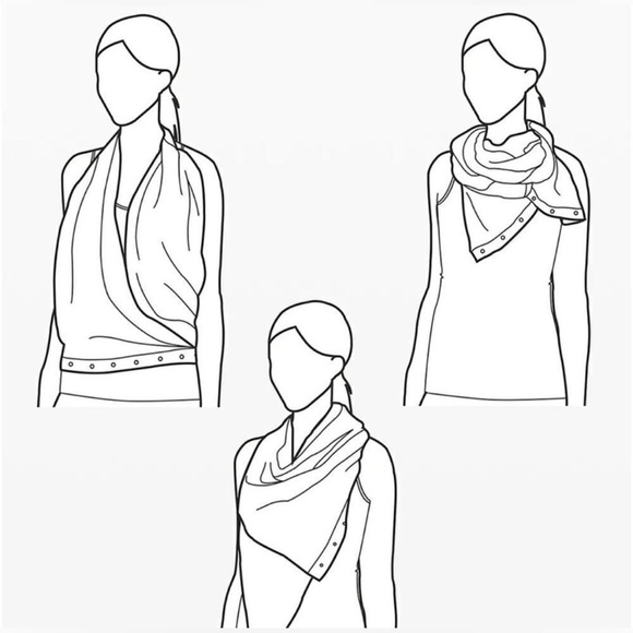 LULULEMON VINYASA SCARF STRIPED TWO TONE PINK PURPLE NWOT FULL BUTTON RARE Y2K - Picture 5 of 5